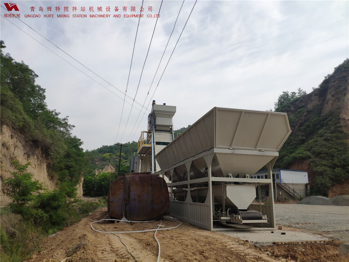 青島輝特機(jī)械 HZM75免基礎(chǔ)攪拌站模塊化設(shè)計(jì)，安裝快捷
